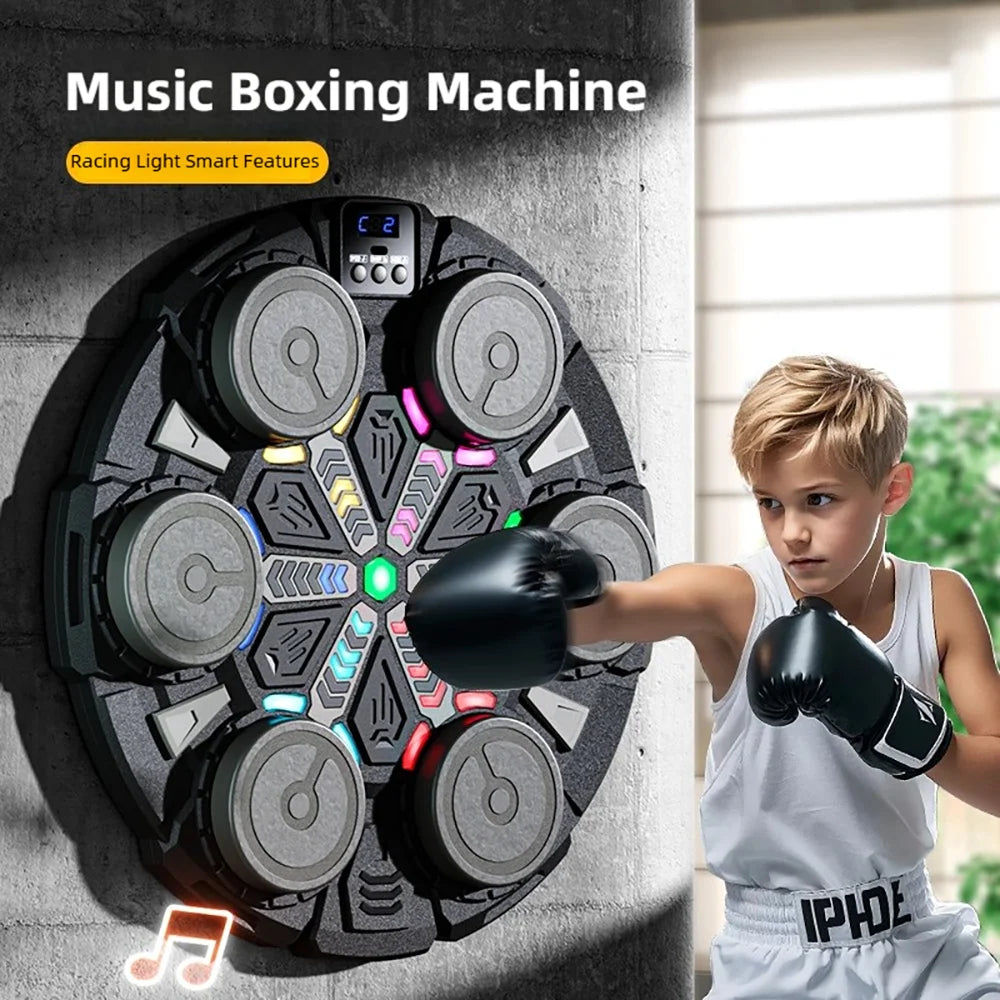 TINSOL 2026 Bluetooth-Enabled Smart Musical Boxing Trainer for Children and Adults, Complete with Boxing Gloves