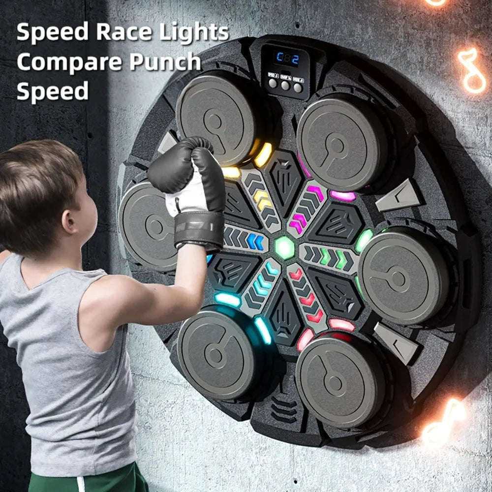 TINSOL 2026 Bluetooth-Enabled Smart Musical Boxing Trainer for Children and Adults, Complete with Boxing Gloves