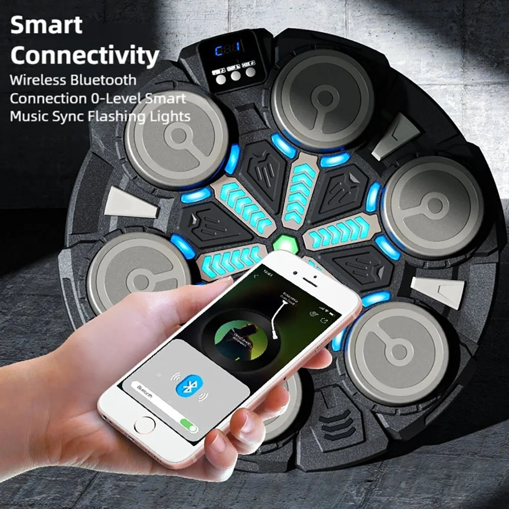 TINSOL 2026 Bluetooth-Enabled Smart Musical Boxing Trainer for Children and Adults, Complete with Boxing Gloves