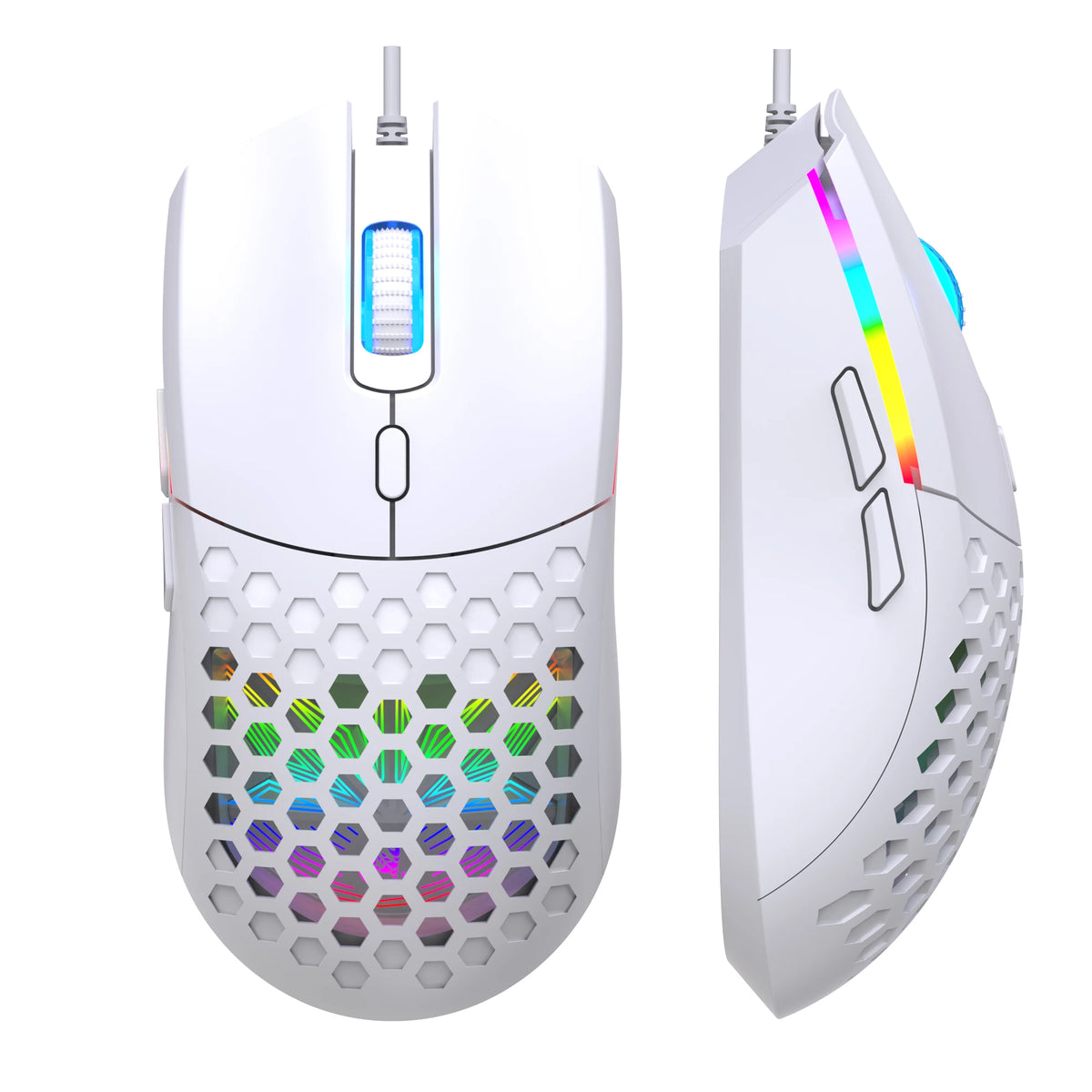 S500 Ergonomic Optical Gaming Mouse - Lightweight Wired USB Mouse for Laptop and Desktop PC