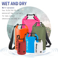 Waterproof Dry Bags for Outdoor Activities - Available in 2/5/10/15/20L Sizes for Swimming, Rafting, Kayaking, and Trekking