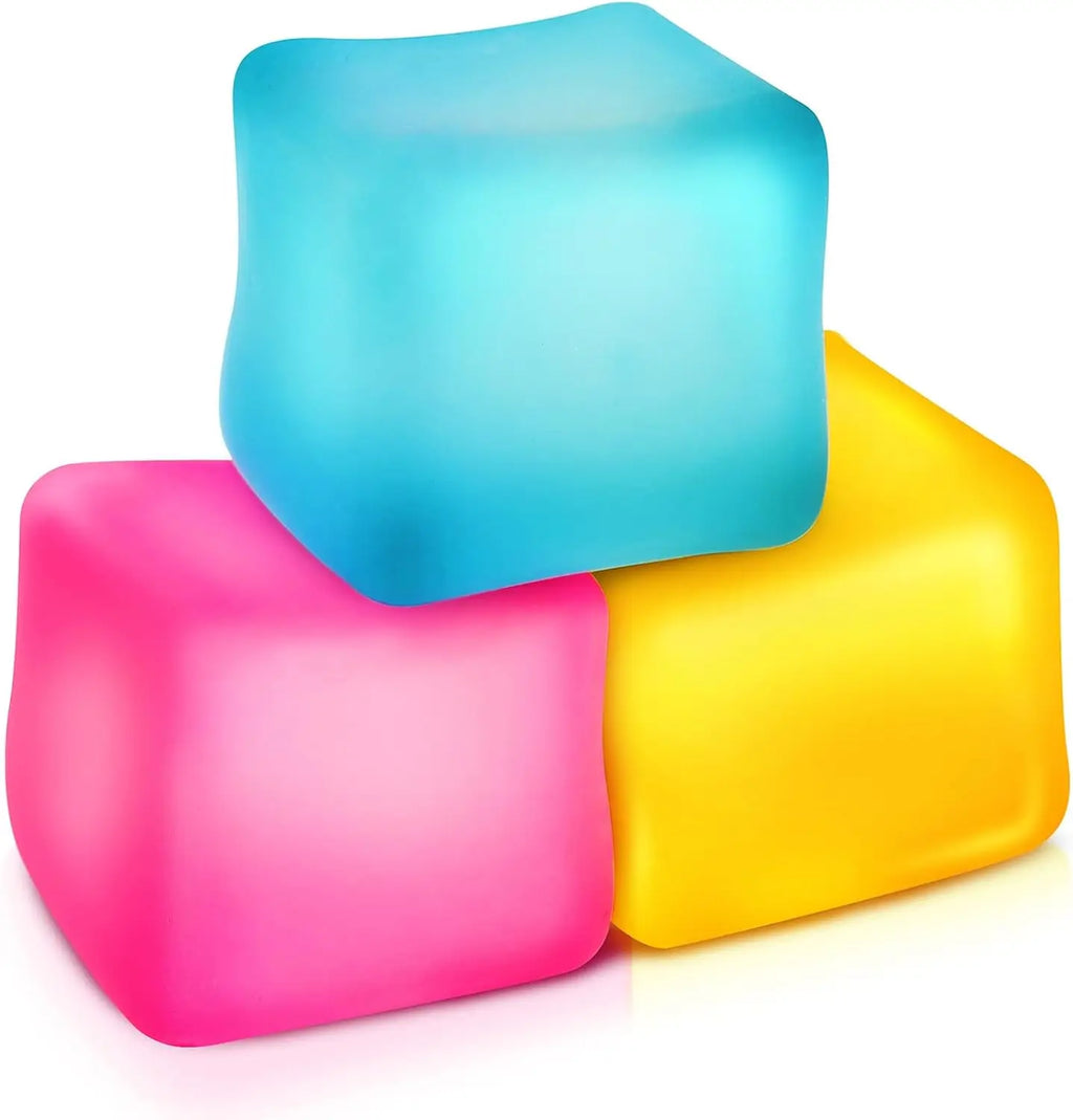 Unleash Fun and Stress Relief with the 2.1" Ice Cube Maltose Squeeze Toy for Kids Aged 8-13