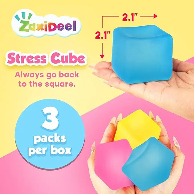Unleash Fun and Stress Relief with the 2.1" Ice Cube Maltose Squeeze Toy for Kids Aged 8-13