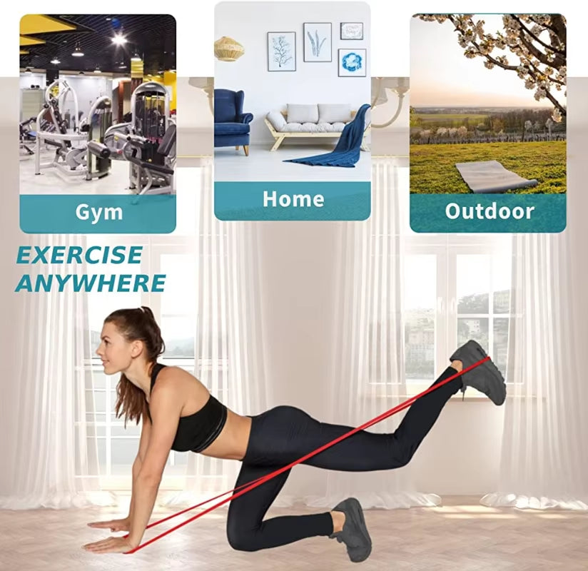 Professional Resistance Band Set for Pull-Up Assistance and Stretching - Heavy Duty Workout Bands for Physical Therapy and Home Exercises